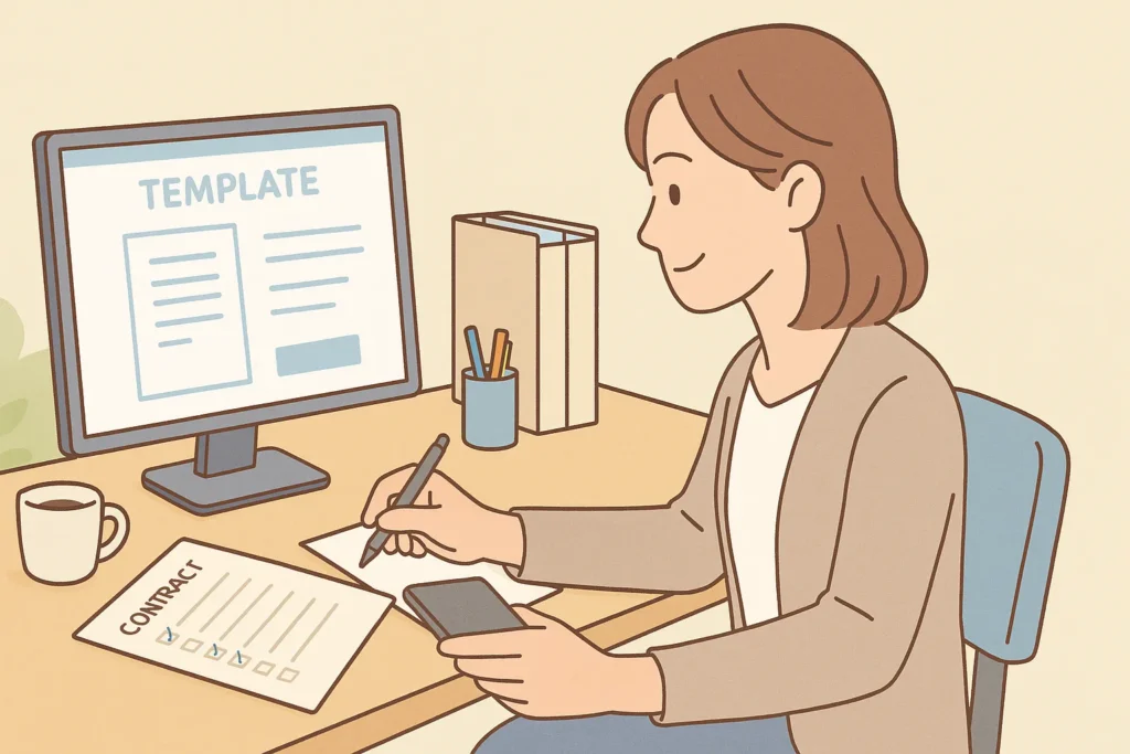 業務委託契約書の作り方（H2イラスト④）