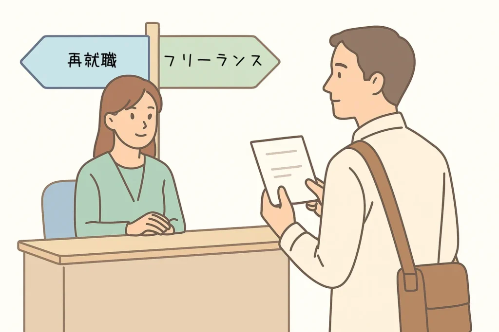 退職後の手続き（H2イラスト④）